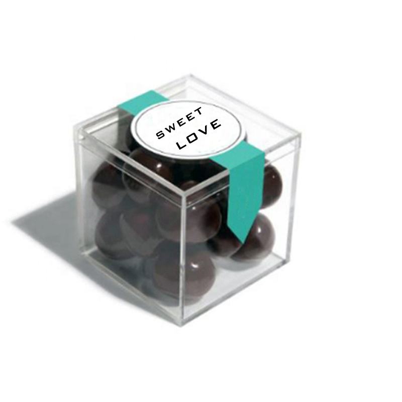 Продовольственный класс Mini Clear Acryle Candy Box Прозрачные ящики для хранения