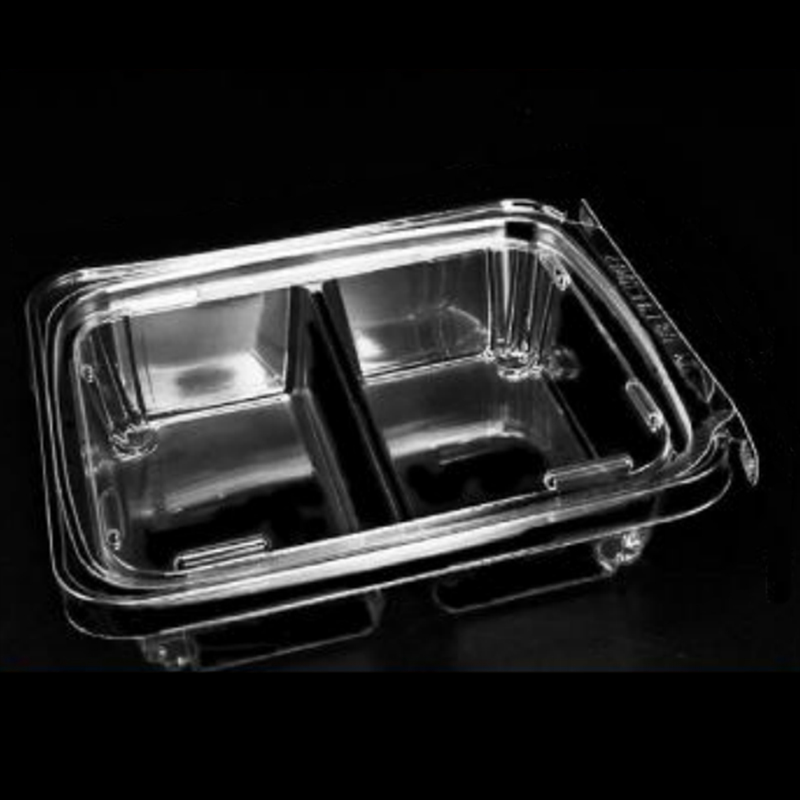 Два-compartment Fruit Box с устойчивым к крышке контейнер 190*155*45 мм hgf-003 (40) b2
